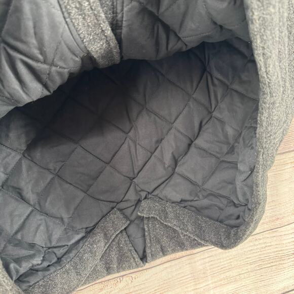 Vintage Polo Jeans Co Ralph Lauren Wool Blend Overcoat Jacket Mens M Black Gray - Picture 9 of 15